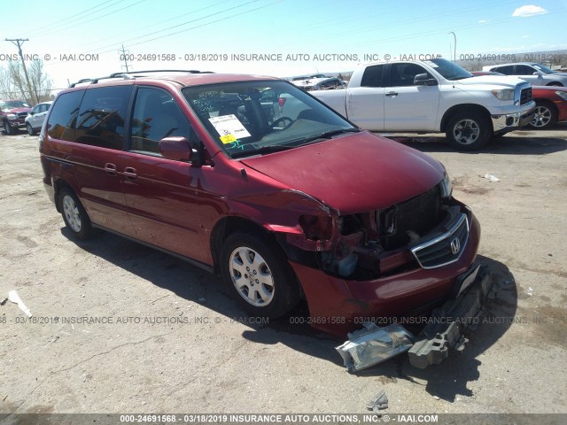 5FNRL18012B025213 - 2002 HONDA ODYSSEY EXL RED photo 1