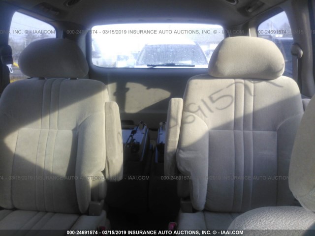 4T3ZF13C13U526638 - 2003 TOYOTA SIENNA LE/XLE GOLD photo 8