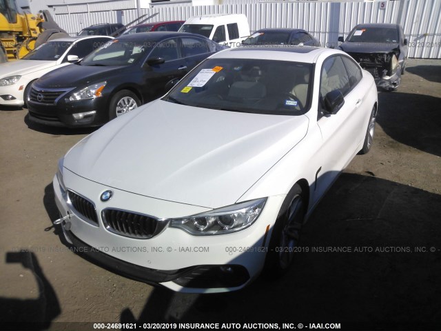 WBA3N3C56EK231789 - 2014 BMW 428 I WHITE photo 2