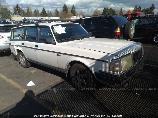 YV1AW8804N1911241 - 1992 VOLVO 240 WHITE photo 1