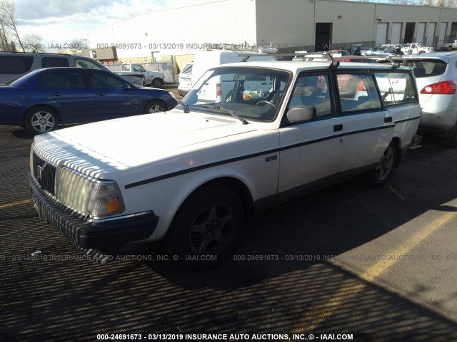 YV1AW8804N1911241 - 1992 VOLVO 240 WHITE photo 2