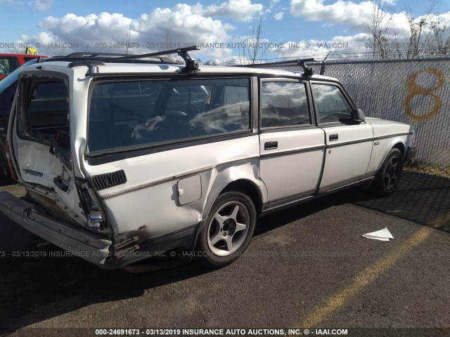 YV1AW8804N1911241 - 1992 VOLVO 240 WHITE photo 4