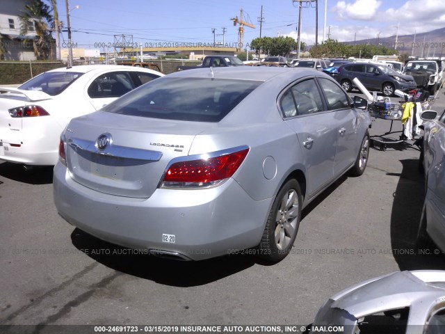 1G4GE5EV6AF267199 - 2010 BUICK LACROSSE CXS SILVER photo 4