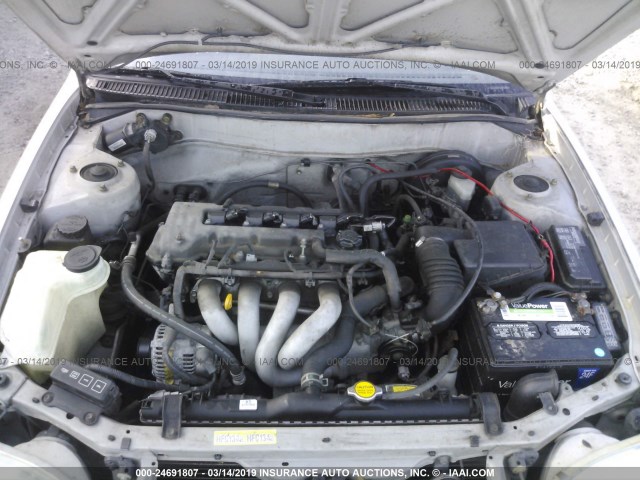 1NXBR12E6YZ370995 - 2000 TOYOTA COROLLA VE/CE/LE 银色 照片 10