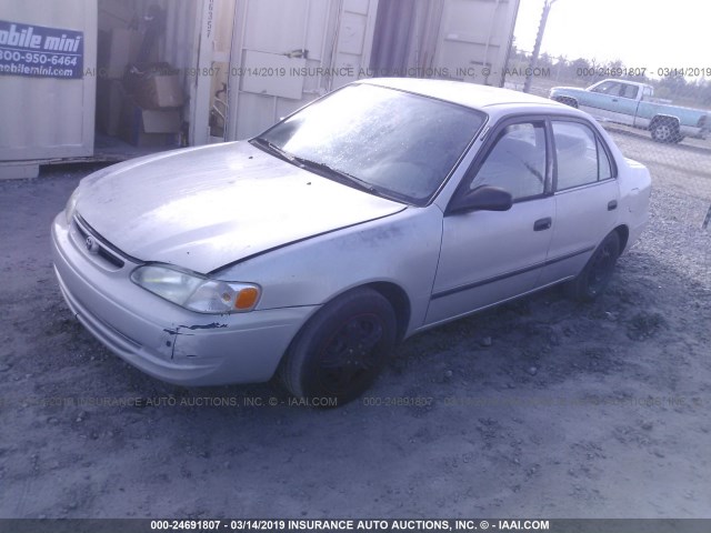 1NXBR12E6YZ370995 - 2000 TOYOTA COROLLA VE/CE/LE SILVER photo 2