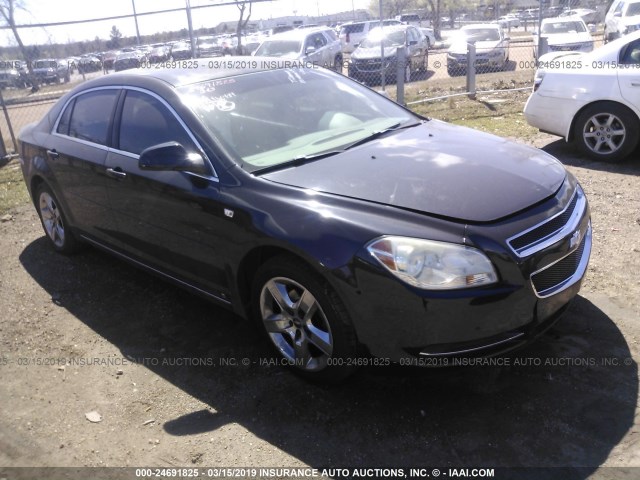 1G1ZH57B784249719 - 2008 CHEVROLET MALIBU 1LT შავი ფოტო 1