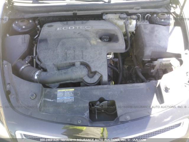 1G1ZH57B784249719 - 2008 CHEVROLET MALIBU 1LT შავი ფოტო 10