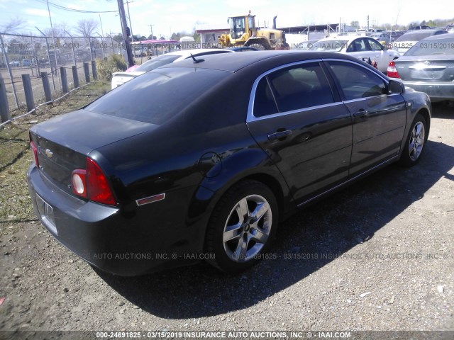 1G1ZH57B784249719 - 2008 CHEVROLET MALIBU 1LT შავი ფოტო 4