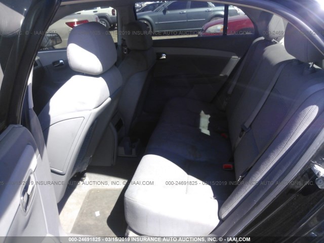 1G1ZH57B784249719 - 2008 CHEVROLET MALIBU 1LT შავი ფოტო 8