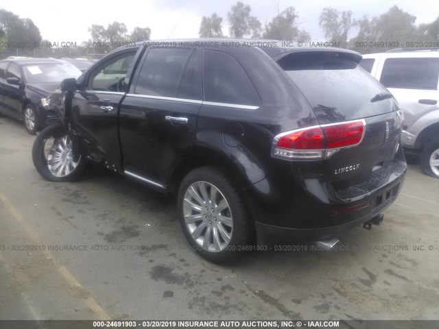 2LMDJ8JK2FBL29058 - 2015 LINCOLN MKX BLACK photo 3