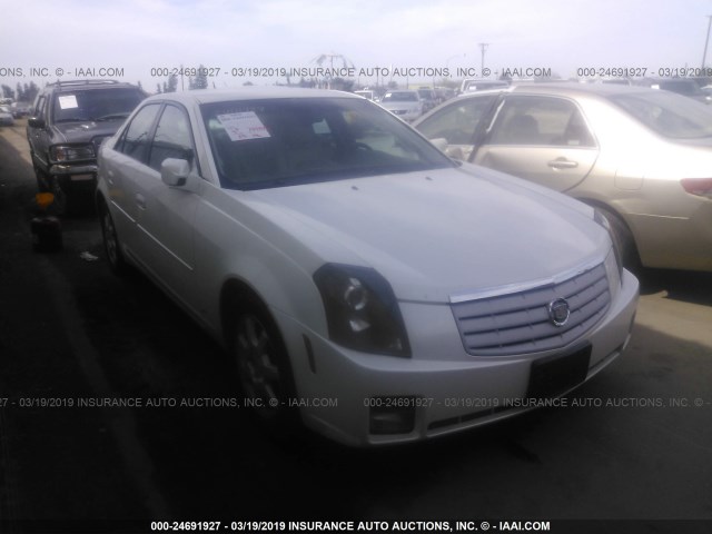 1G6DP577770149919 - 2007 CADILLAC CTS HI FEATURE V6 WHITE photo 1