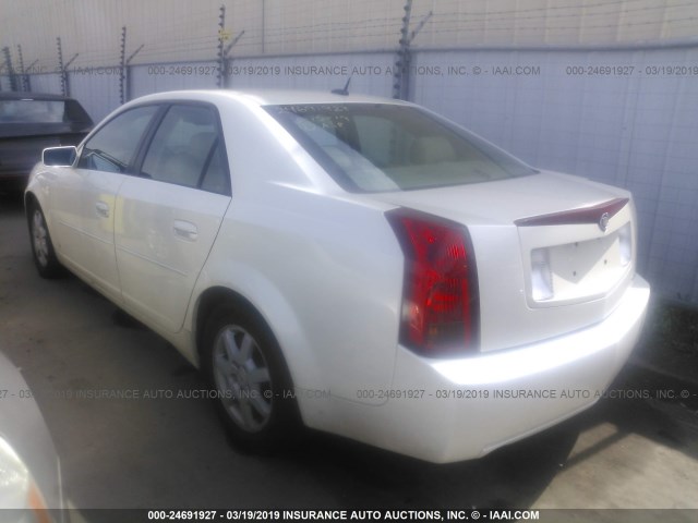 1G6DP577770149919 - 2007 CADILLAC CTS HI FEATURE V6 WHITE photo 3