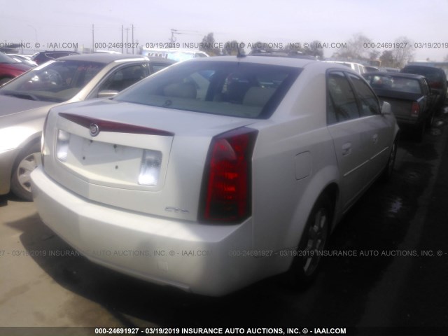 1G6DP577770149919 - 2007 CADILLAC CTS HI FEATURE V6 WHITE photo 4