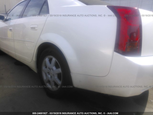 1G6DP577770149919 - 2007 CADILLAC CTS HI FEATURE V6 WHITE photo 6