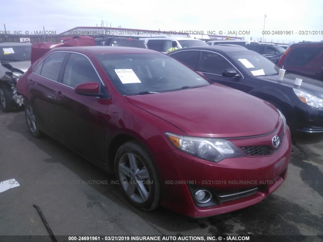 4T1BF1FK0DU724657 - 2013 TOYOTA CAMRY L/SE/LE/XLE 红色 照片 1
