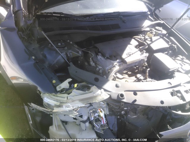 4T1BF1FK0DU677338 - 2013 TOYOTA CAMRY L/SE/LE/XLE GRAY photo 10