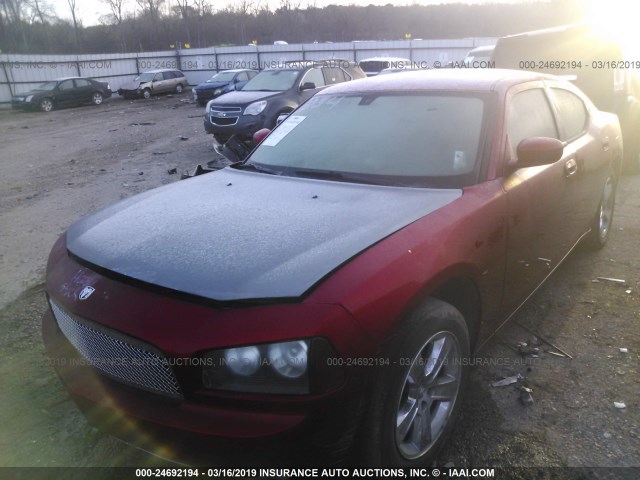 2B3KA43R66H333106 - 2006 DODGE CHARGER SE/SXT RED photo 2