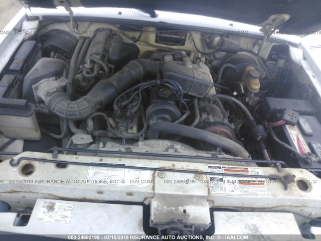 1FTCR10AXPUD49588 - 1993 FORD RANGER WHITE photo 10