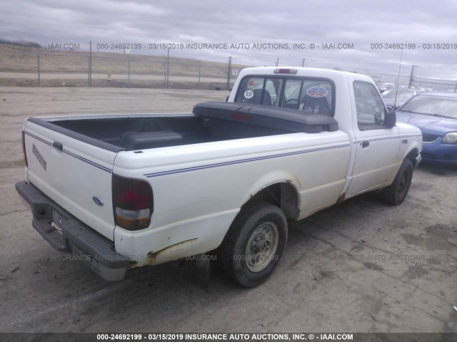 1FTCR10AXPUD49588 - 1993 FORD RANGER WHITE photo 4