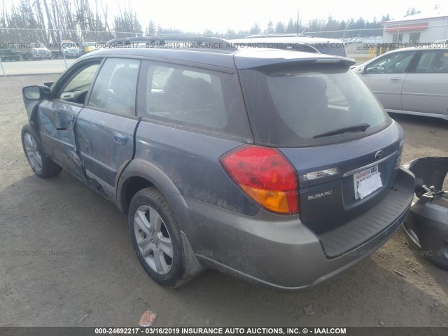 4S4BP67C956369186 - 2005 SUBARU LEGACY OUTBACK 2.5 XT LIMITED BLUE photo 3