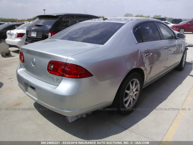 1G4HD57287U237507 - 2007 BUICK LUCERNE CXL SILVER photo 4