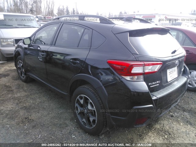 JF2GTAEC4KH278842 - 2019 SUBARU CROSSTREK PREMIUM BLACK photo 3