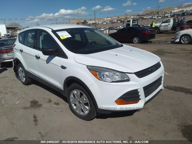 1FMCU0F7XDUA40280 - 2013 FORD ESCAPE S WHITE photo 1