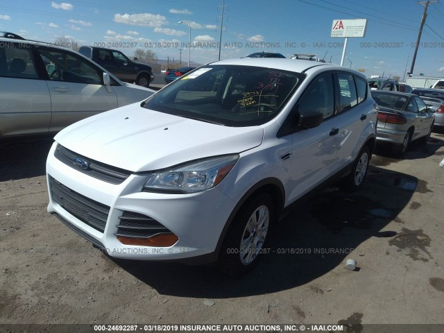 1FMCU0F7XDUA40280 - 2013 FORD ESCAPE S WHITE photo 2