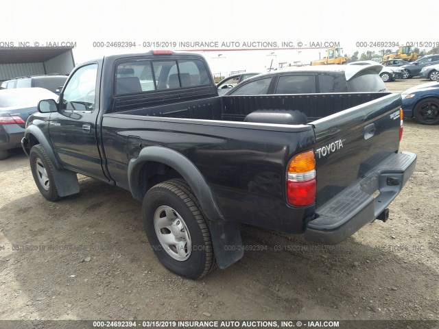 5TENM92NX2Z131110 - 2002 TOYOTA TACOMA PRERUNNER BLACK photo 3