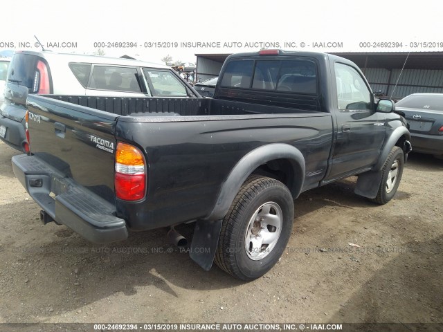 5TENM92NX2Z131110 - 2002 TOYOTA TACOMA PRERUNNER BLACK photo 4