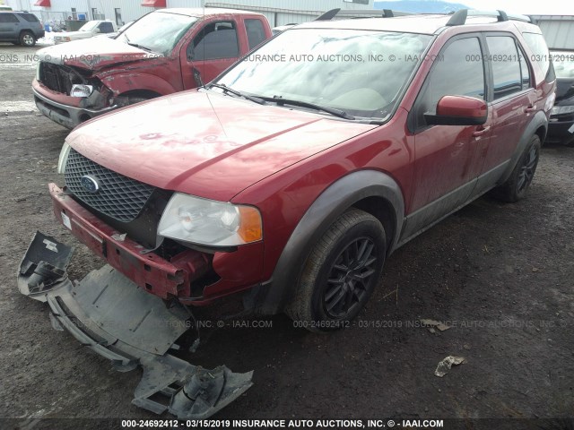 1FMDK05195GA10324 - 2005 FORD FREESTYLE SEL RED photo 2