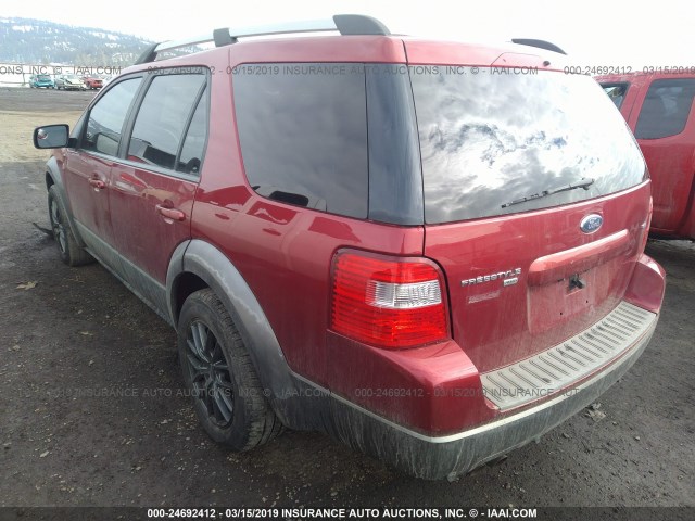 1FMDK05195GA10324 - 2005 FORD FREESTYLE SEL RED photo 3