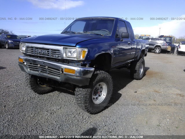 JT4VN13D5L5034602 - 1990 TOYOTA PICKUP 1/2 TON EX LNG WHLBSE DLX BLUE photo 2