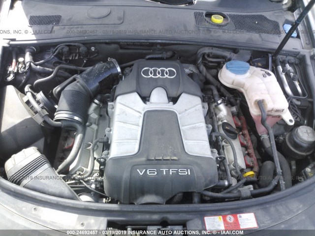 WAUWG94F09N033604 - 2009 AUDI A6 QUATTRO GRAY photo 10