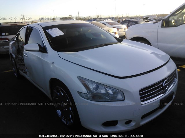 1N4AA51E99C841034 - 2009 NISSAN MAXIMA S/SV WHITE photo 1