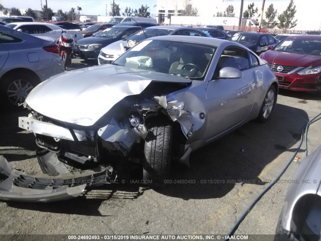 JN1AZ34E03T000667 - 2003 NISSAN 350Z COUPE SILVER photo 2