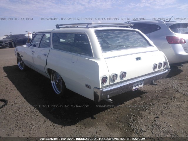 156358F222092 - 1968 CHEVROLET BEL AIR Білий фото 3