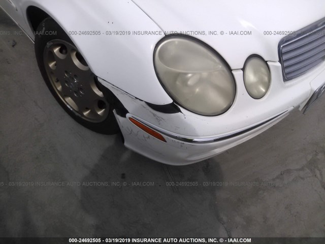 WDBUF65J13A275460 - 2003 MERCEDES-BENZ E 320 WHITE photo 6