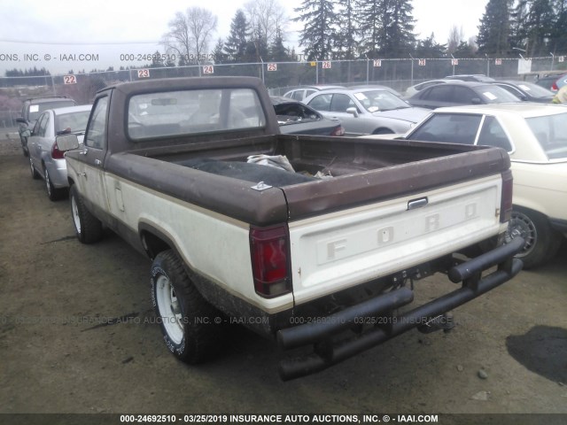 1FTCR10A7EUA78227 - 1984 FORD RANGER BROWN photo 3