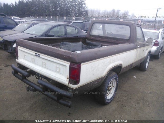 1FTCR10A7EUA78227 - 1984 FORD RANGER BROWN photo 4