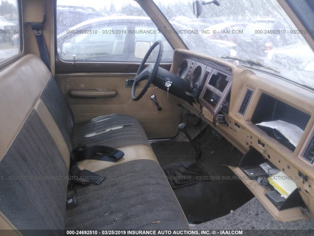 1FTCR10A7EUA78227 - 1984 FORD RANGER BROWN photo 5