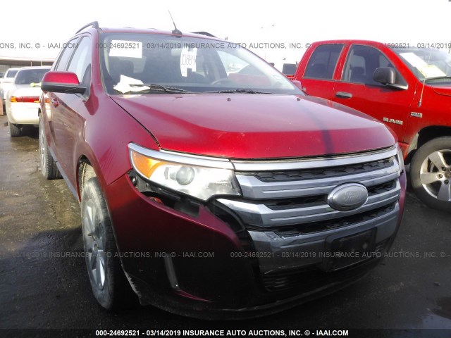 2FMDK3JC6CBA91344 - 2012 FORD EDGE SEL RED photo 6