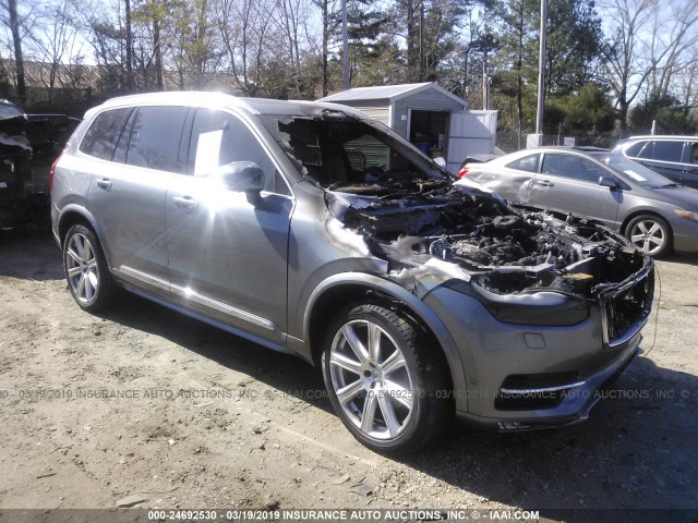 YV4A22PL4G1012261 - 2016 VOLVO XC90 T6 GRAY photo 1