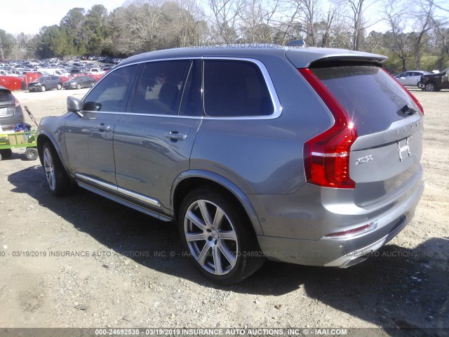 YV4A22PL4G1012261 - 2016 VOLVO XC90 T6 GRAY photo 3