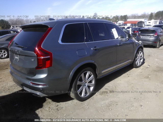 YV4A22PL4G1012261 - 2016 VOLVO XC90 T6 GRAY photo 4