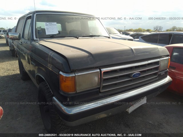 1FMEU15N1LLB30453 - 1990 FORD BRONCO U100 BLUE photo 1