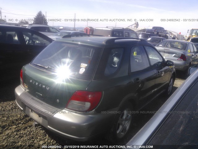 JF1GG68572G832772 - 2002 SUBARU IMPREZA OUTBACK SPORT GREEN photo 4