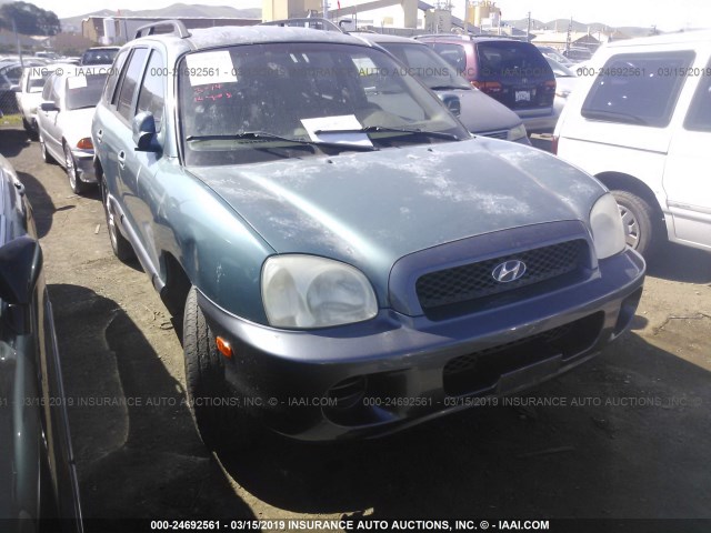 KM8SB12B03U393840 - 2003 HYUNDAI SANTA FE GL GREEN photo 1