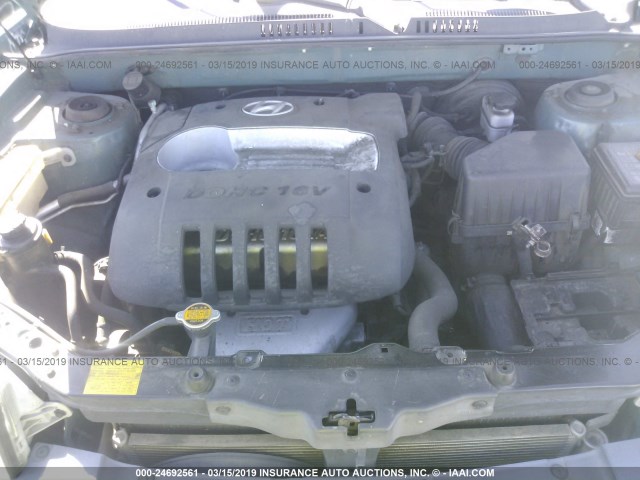 KM8SB12B03U393840 - 2003 HYUNDAI SANTA FE GL GREEN photo 10