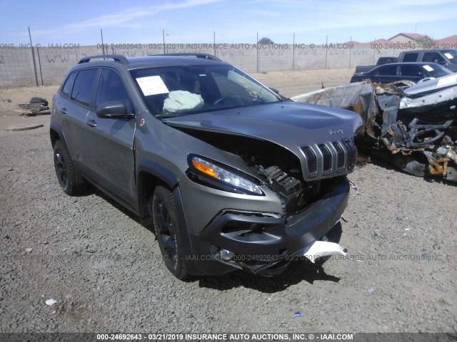 1C4PJMBB2HW651656 - 2017 JEEP CHEROKEE TRAILHAWK BROWN photo 1